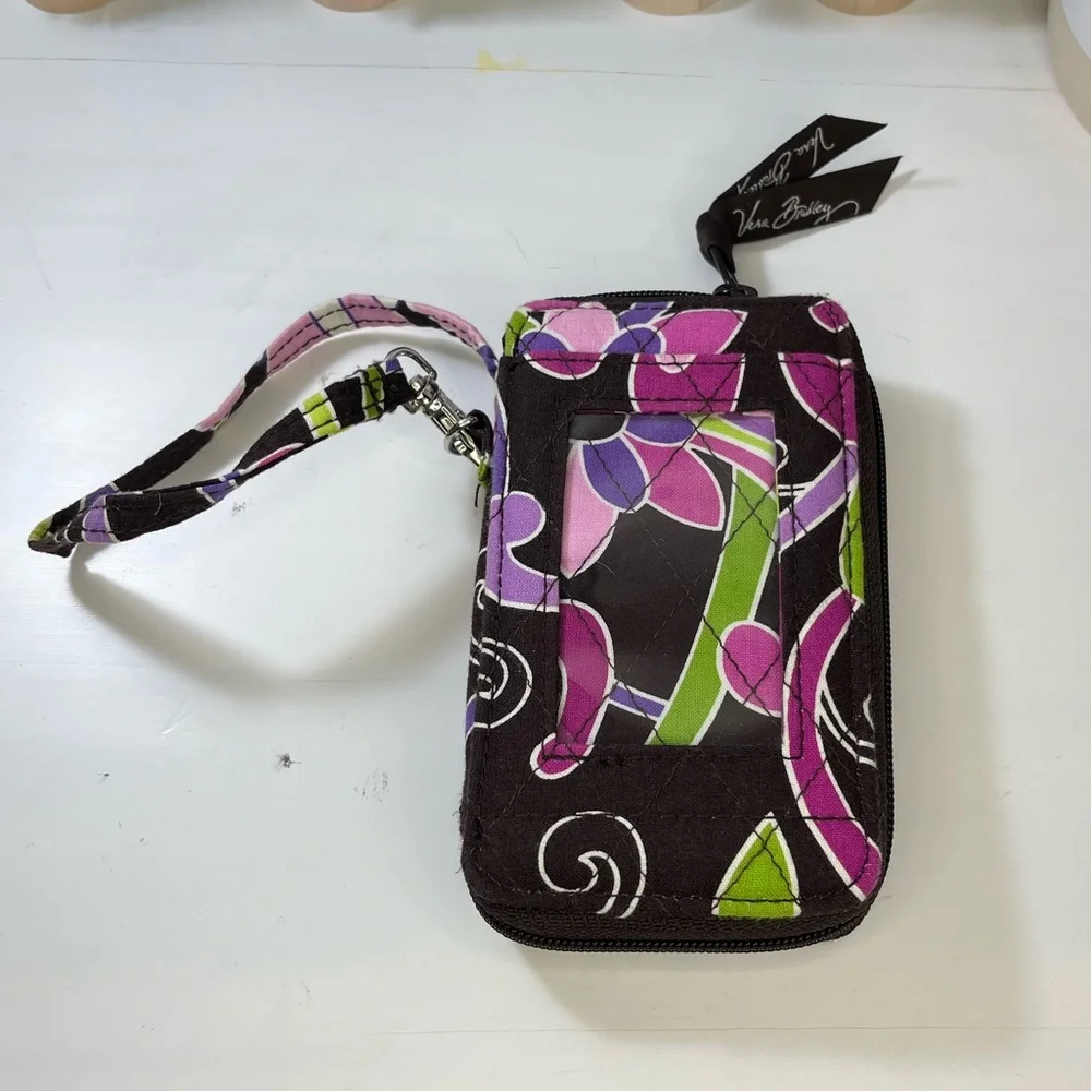 Vera Bradley Purple Punch Wristlet
